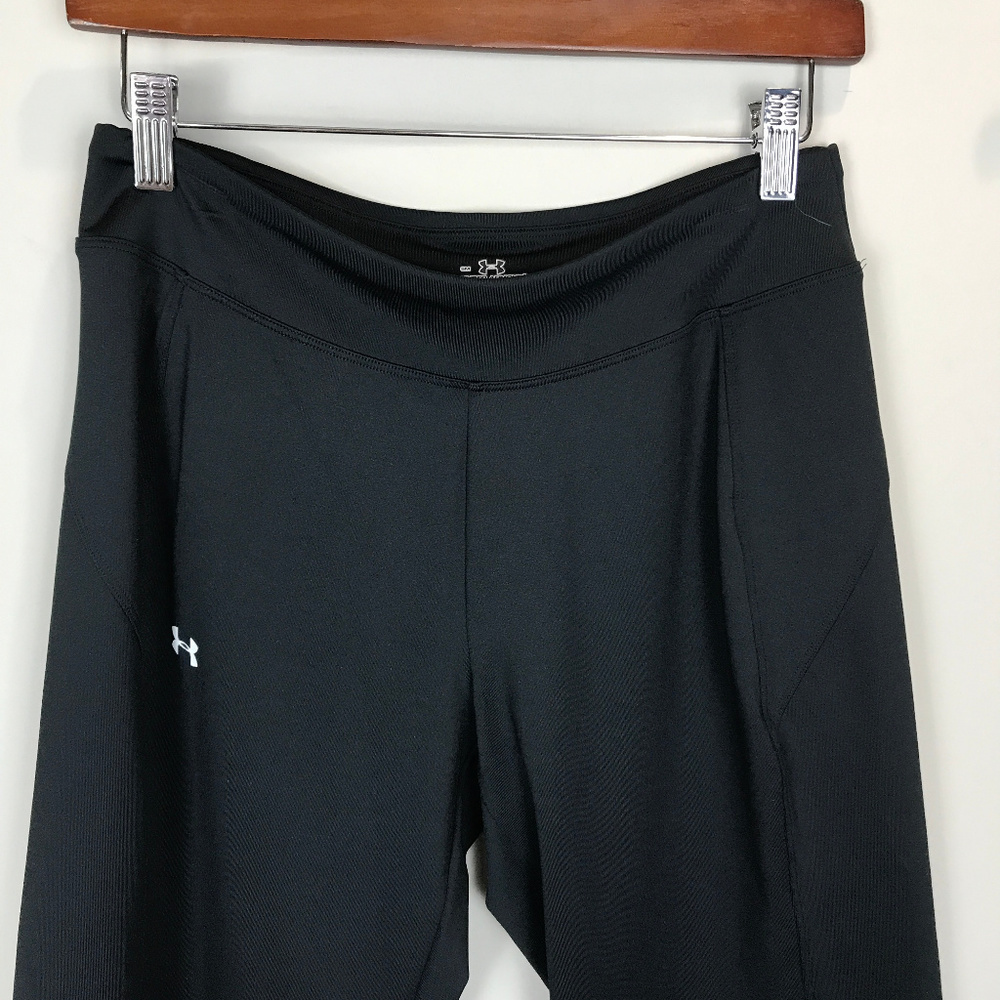 Under Armour black cropped wide leg Sz SM